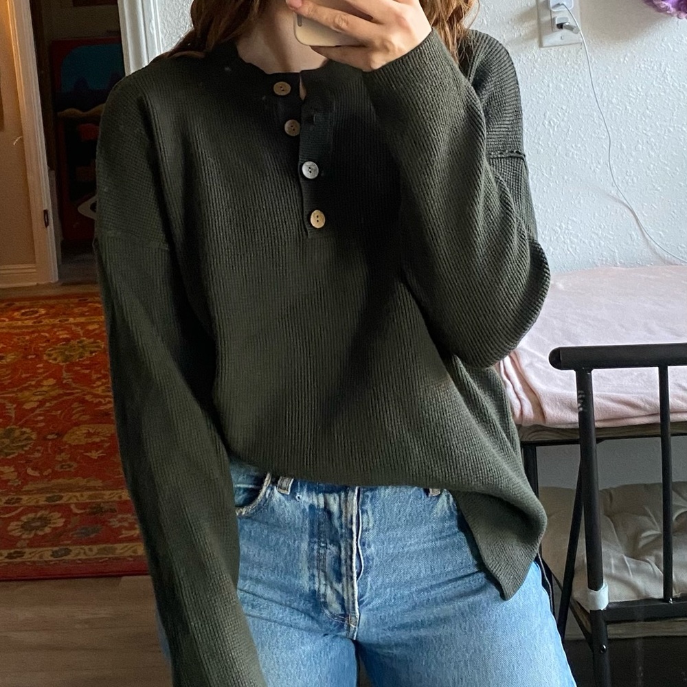 Green sweater